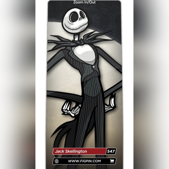 FIGPIN DISNEY THE NIGHTMARE BEFORE CHRISTMAS JACK SKELLINGTON - Picture 3 of 6